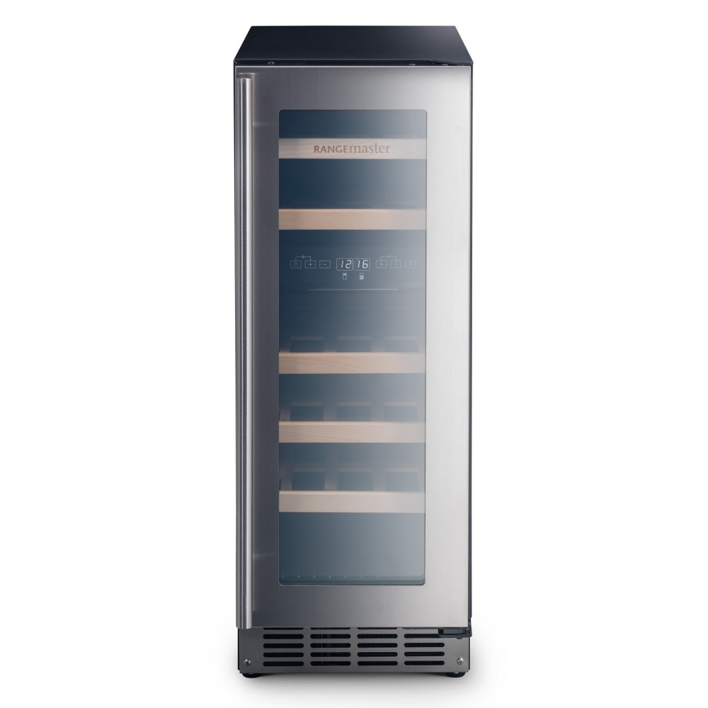 Rangemaster RWC3018SS 30cm Freestanding Under Counter Dual Zone Wine Cooler STAINLESS STEEL