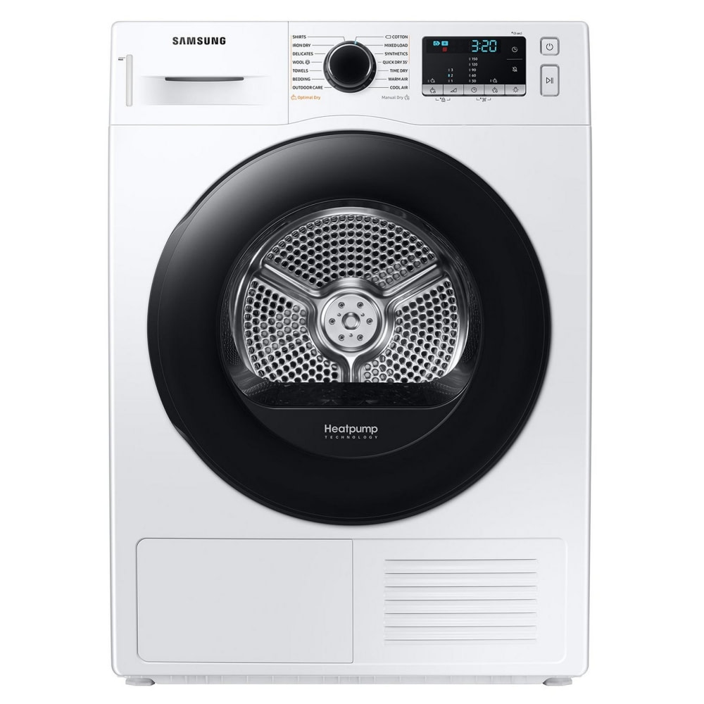 Samsung DV80TA020AE 8kg Heat Pump Condenser Dryer WHITE Balimadeco