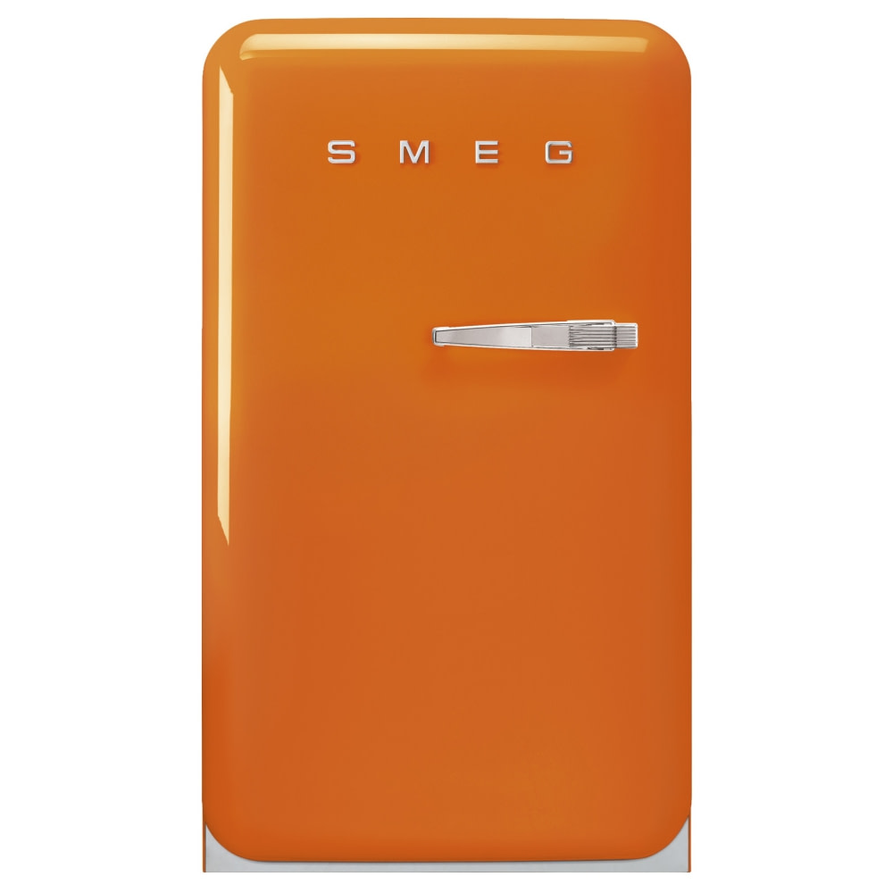 Smeg FAB10LOR2 55cm Retro Refrigerator Left Hand Hinge ORANGE