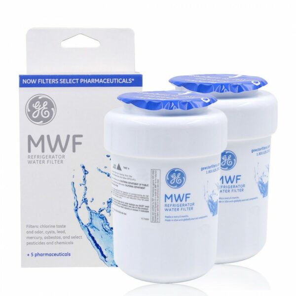 2 Pack GE General Electric Smartwater MWF refrigerator water filter 